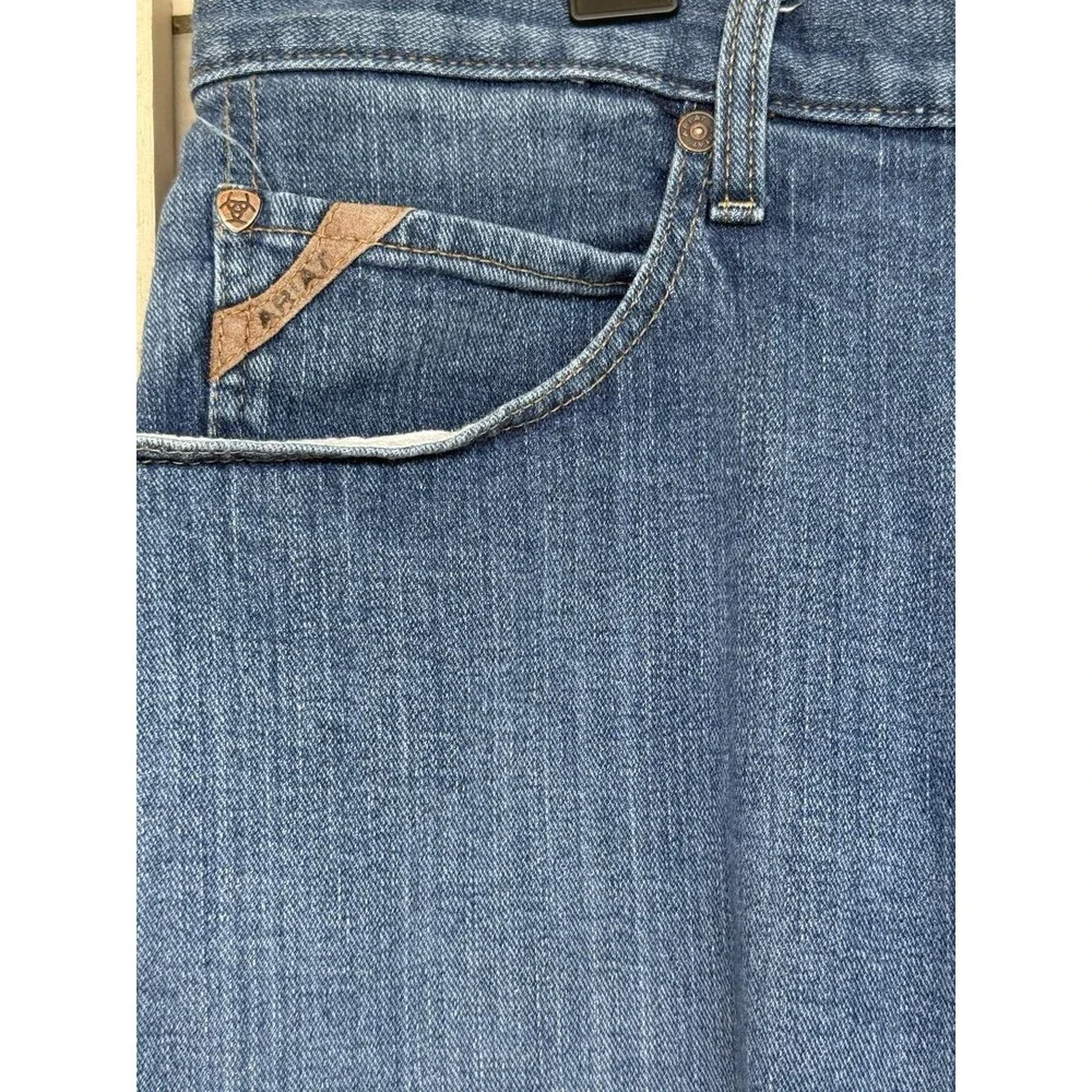 Ariat M3 Loose Fit Jeans Mens 40x32 Medium Wash Stretch Straight Western Work